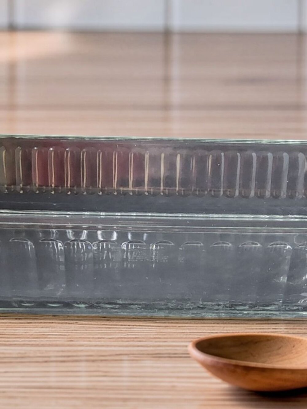 Vintage Pyrex 3qt Clear 13"L x 9"W x 2"D Ribbed Baking Dish